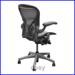 Herman Miller Aeron Classic Office Chair Size B PostureFit Lumbar Support Zinc