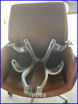 Herman Miller Aeron Classic Pair Swing Arm Yokes in Titanium (After 06/04)