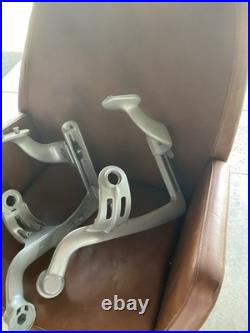 Herman Miller Aeron Classic Pair Swing Arm Yokes in Titanium (After 06/04)