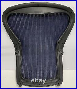 Herman Miller Aeron Classic Seat Back SIZE B Graphite? With Navy Blue Mesh