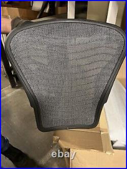 Herman Miller Aeron Classic Seat Back Size B Medium With Grey Tuxedo Mesh OEM