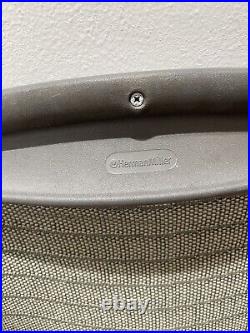 Herman Miller Aeron Classic Seat Back Size B Medium With Grey Tuxedo Mesh OEM