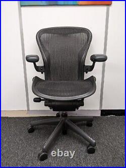Herman Miller Aeron Classic Size B Graphite with Lumbar Support