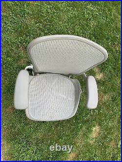Herman Miller Aeron Classic Titanium (Silver/Grey) PostureFit Chair Size B