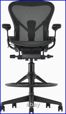 Herman Miller Aeron Drafting Chair Remastered Fully Loaded 9.5 Size B