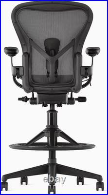 Herman Miller Aeron Drafting Chair Remastered Fully Loaded 9.5 Size B