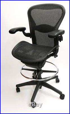 Herman Miller Aeron Drafting Stool Size B Chair Fully Featured