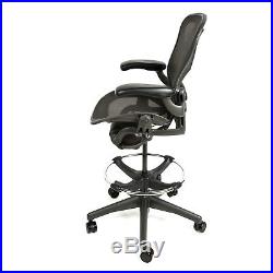Herman Miller Aeron Drafting Stool with After Market Ring Size A Free Warranty
