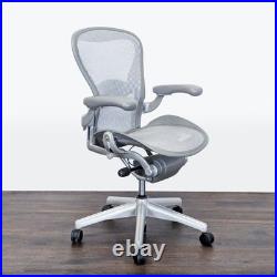 Herman Miller Aeron Ergonomic Office Chair Light Gray Mesh