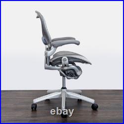 Herman Miller Aeron Ergonomic Office Chair Light Gray Mesh
