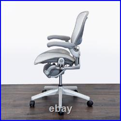 Herman Miller Aeron Ergonomic Office Chair Light Gray Mesh