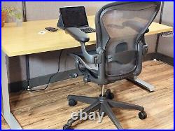 Herman Miller Aeron Ergonomic Office Chair Size B Graphite Fully Loaded