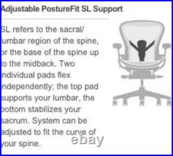 Herman Miller Aeron Ergonomic Office/Desk Chair Size B Graphite PostureFit