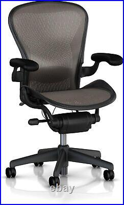 Herman Miller Aeron Executive Office Chair Stainless Steel Adjustable Armrests