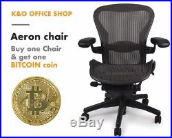 Herman Miller Aeron Fully Loaded Aeron Chair Size C with Lumber + FREE BTC COIN