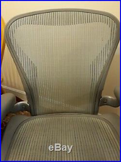 Herman Miller Aeron Fully Loaded Chairs Size B Titanium