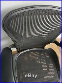 Herman Miller Aeron Fully Loaded Office Chair Sz A With Manual Lumbar