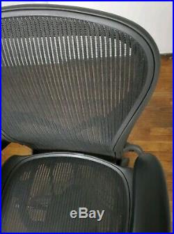 Herman Miller Aeron Fully Loaded Office Chair Sz C With Posture Fit