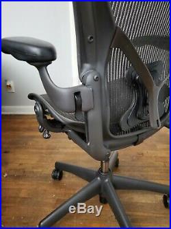Herman Miller Aeron Fully Loaded Office Chair Sz C With Posture Fit
