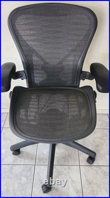 Herman Miller Aeron Fully Loaded Size B & C PostureFit Tuxedo Mesh Chair