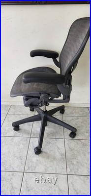 Herman Miller Aeron Fully Loaded Size B & C PostureFit Tuxedo Mesh Chair