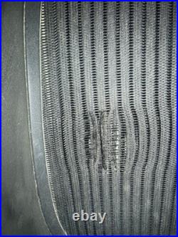 Herman Miller Aeron Graphite Medium Size B Replacement Seat Frame/blemished mesh