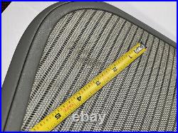 Herman Miller Aeron Gray MINERAL Mineralite Size B Chair Mesh Seat BACK USED