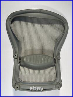 Herman Miller Aeron Gray MINERAL Mineralite Size B Chair Mesh Seat BACK USED