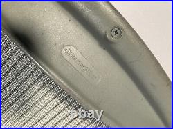 Herman Miller Aeron Gray MINERAL Mineralite Size B Chair Mesh Seat BACK USED