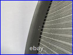 Herman Miller Aeron Gray MINERAL Mineralite Size B Chair Mesh Seat BACK USED