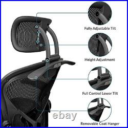Herman Miller Aeron Headrest Attachment Adjustable Height Tilt Coat Hanger