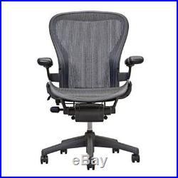 Herman Miller Aeron Highly Adjustable Carbon Pellicle Office Chair B Size