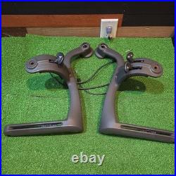 Herman Miller Aeron LH & RH Side Arm Wheel Yoke with knob controls and cables