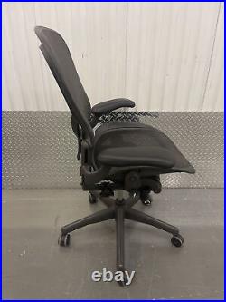 Herman Miller Aeron Mesh Chair Large C fully Adjustable Posture Fit Black Mesh