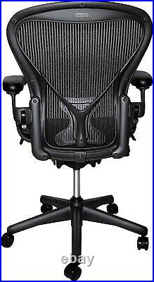Herman Miller Aeron Mesh Chair Large C fully adjustable Posture fit black mesh