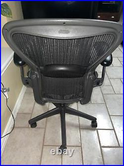 Herman Miller Aeron Mesh Desk Chair Loaded & Adjustable Size B With Lumbar Support
