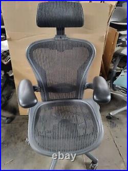 Herman Miller Aeron Mesh Desk Chair Small A fully adjust lumbar mesh Headrest