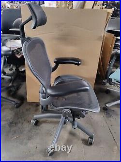 Herman Miller Aeron Mesh Desk Chair Small A fully adjust lumbar mesh Headrest