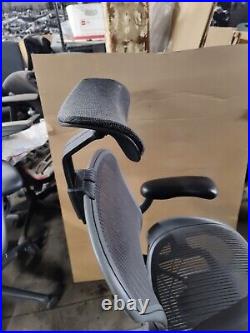 Herman Miller Aeron Mesh Desk Chair Small A fully adjust lumbar mesh Headrest