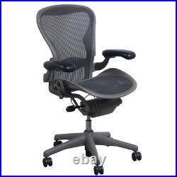 Herman Miller Aeron Mesh Desk Chair Small A fully adjustable lumbar black mesh