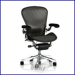 Herman Miller Aeron Mesh Desk Chair large Size C polished fully adjust lumbar