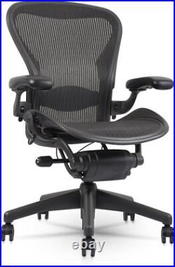 Herman Miller Aeron Mesh Office Chair Medium Size B adjustable lumbar flip lever