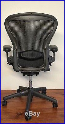 Herman Miller Aeron Mesh Office Chair Size B fully adjustable