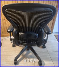 Herman Miller Aeron Mesh Office Desk Chair Medium Size B Adjustable Lumbar