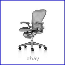 Herman Miller Aeron Mesh Office Desk Chair Medium Size B fully adj lumbar silver