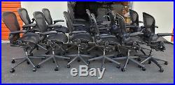 Herman Miller Aeron Mesh Office Desk Chair Medium size B adjustable arms lumbar