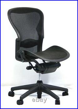Herman Miller Aeron Mesh Office Desk Chair No Arms Size B Basic with lumbar