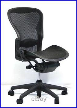 Herman Miller Aeron Mesh Office Desk Chair No Arms Size C Basic with lumbar