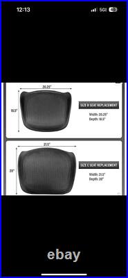 Herman Miller Aeron OEM C Size Seat Replacement 3D02 Brand New