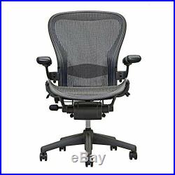 Herman Miller Aeron Office Chair Black/Graphite, Size A